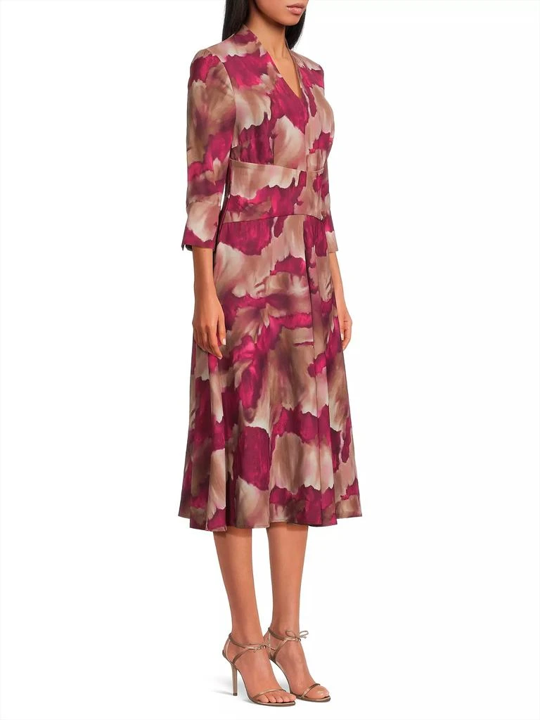 Misook Watercolor Print Modern-Fit Midi-Dress 4