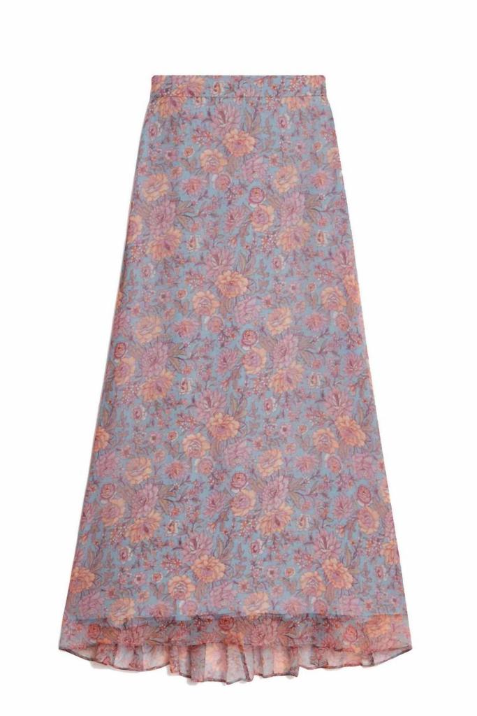 Louise Misha ISABELLA SKIRT - BLUE GARDEN FLOWERS