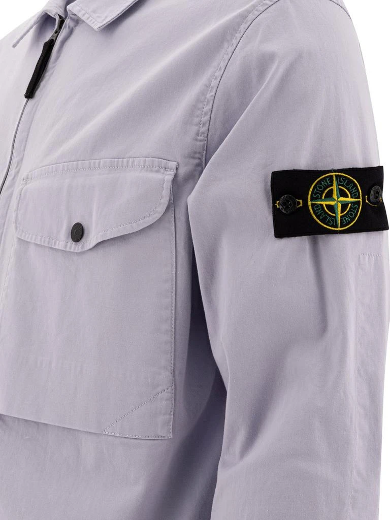Stone Island Stone Island Compass Patch Zipped Overshirt 4