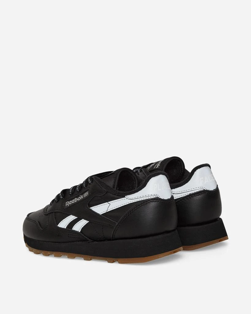 Reebok PLACES+FACES Classic Leather Sneakers Black / Silver 3