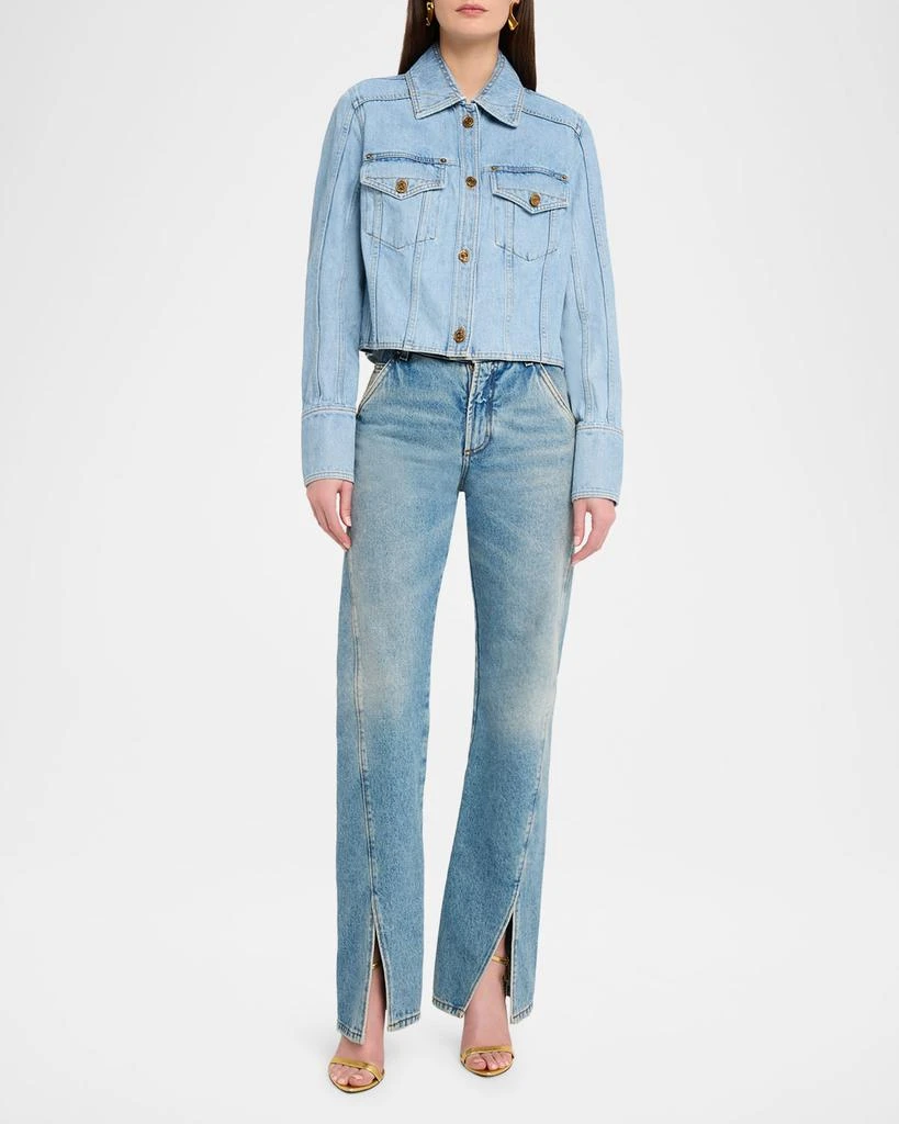 Balmain Two-Pocket Denim Jacket 2