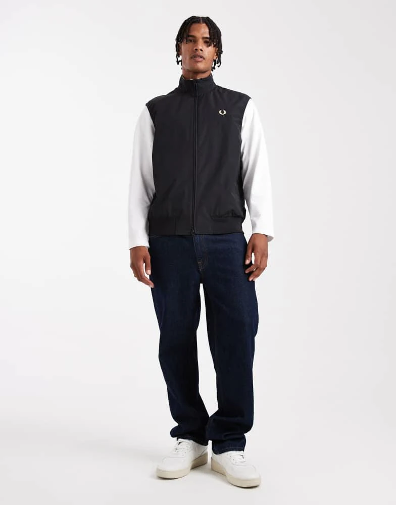 Fred Perry Fred Perry brentham gilet in black 2