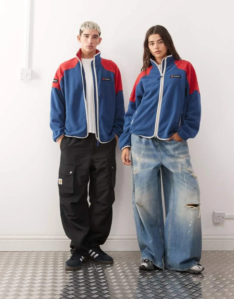 Berghaus Berghaus Unisex 1997 fleece jacket in blue/red 2