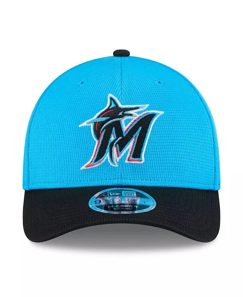 New Era Men's Blue/Black Miami Marlins 2025 Spring Training 9FORTY Adjustable Hat 5
