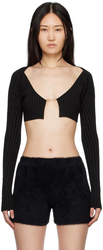 Jacquemus Purple Le Papier 'La Maille Pralù' Cardigan 1