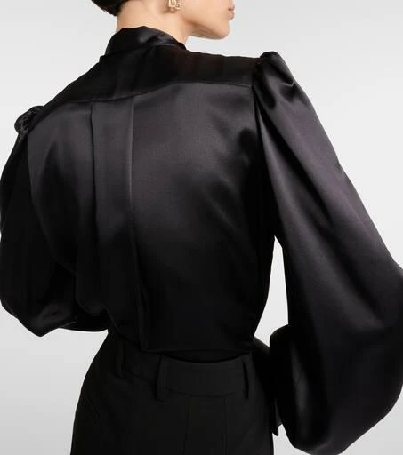 Dolce 
Gabbana Bow-detail silk satin blouse 5