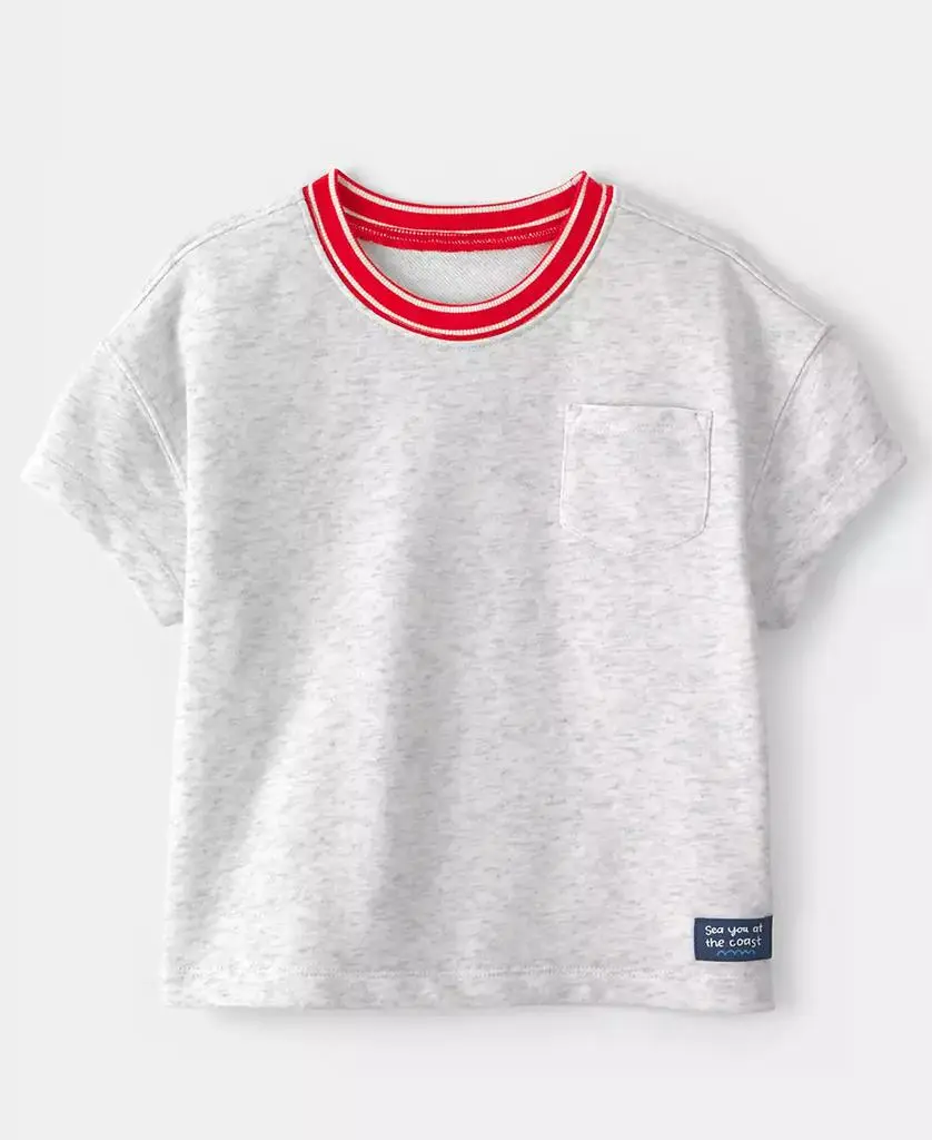 Carter's Boys' Toddler 2T-5T Pocket French Terry Short-Sleeve T-Shirt