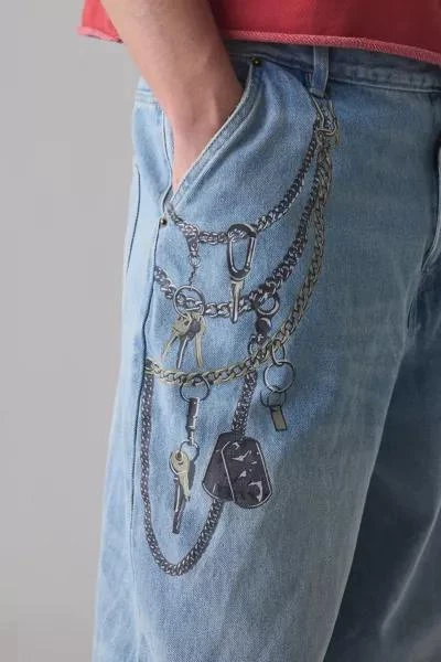 BDG BDG 2000s Mega Baggy Chain Wallet Graphic Jean 4