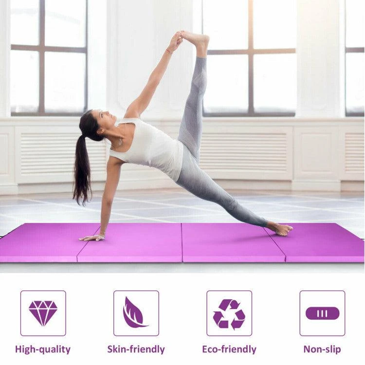 Hivvago 8 x 4 Feet Folding Gymnastics Tumbling Mat 4