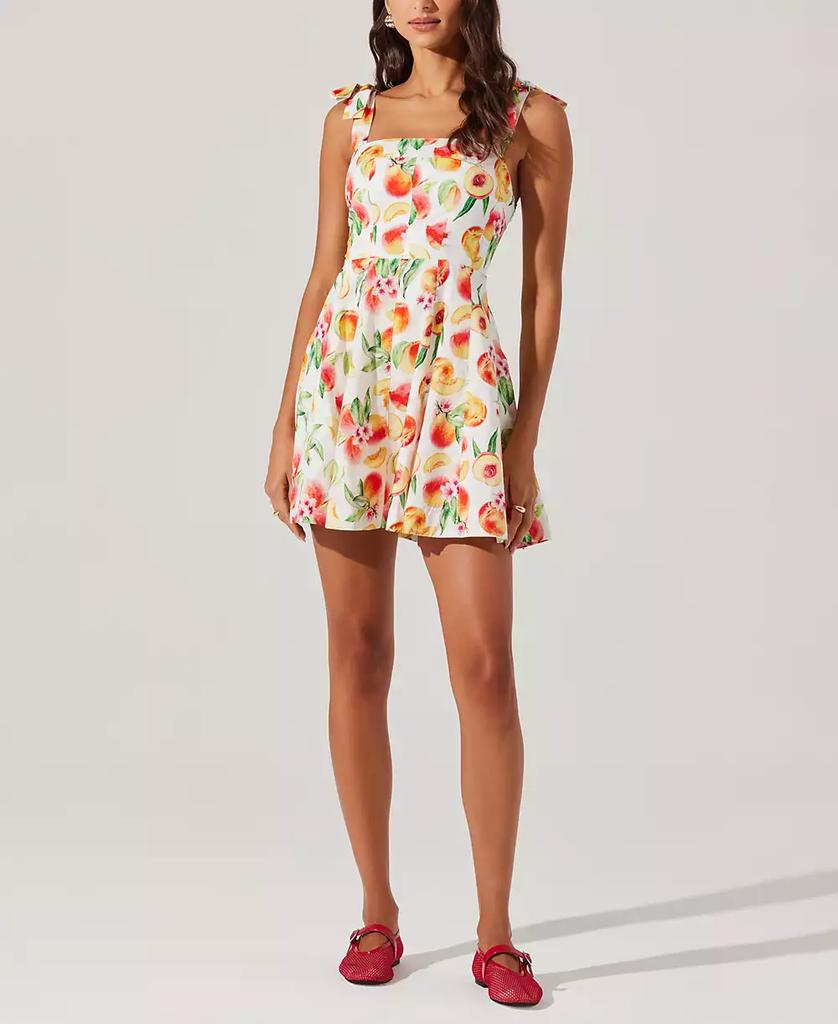 ASTR Women's Tinesha Cotton Shoulder-Tie Dress