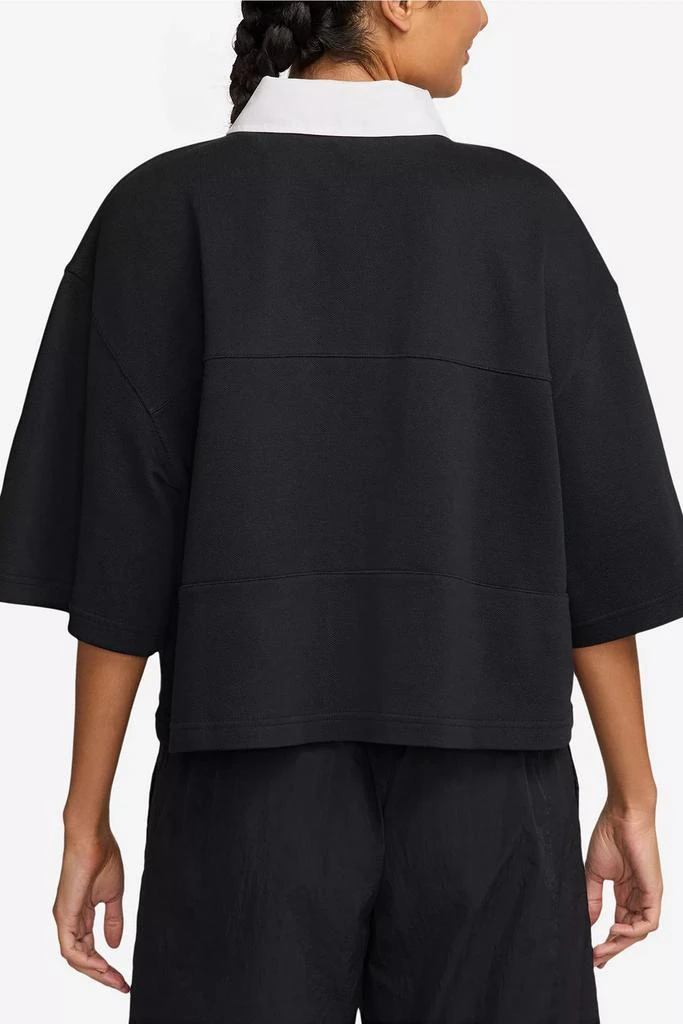 NIKE Nike Sportswear Oversized Short Sleeve Polo Top 2