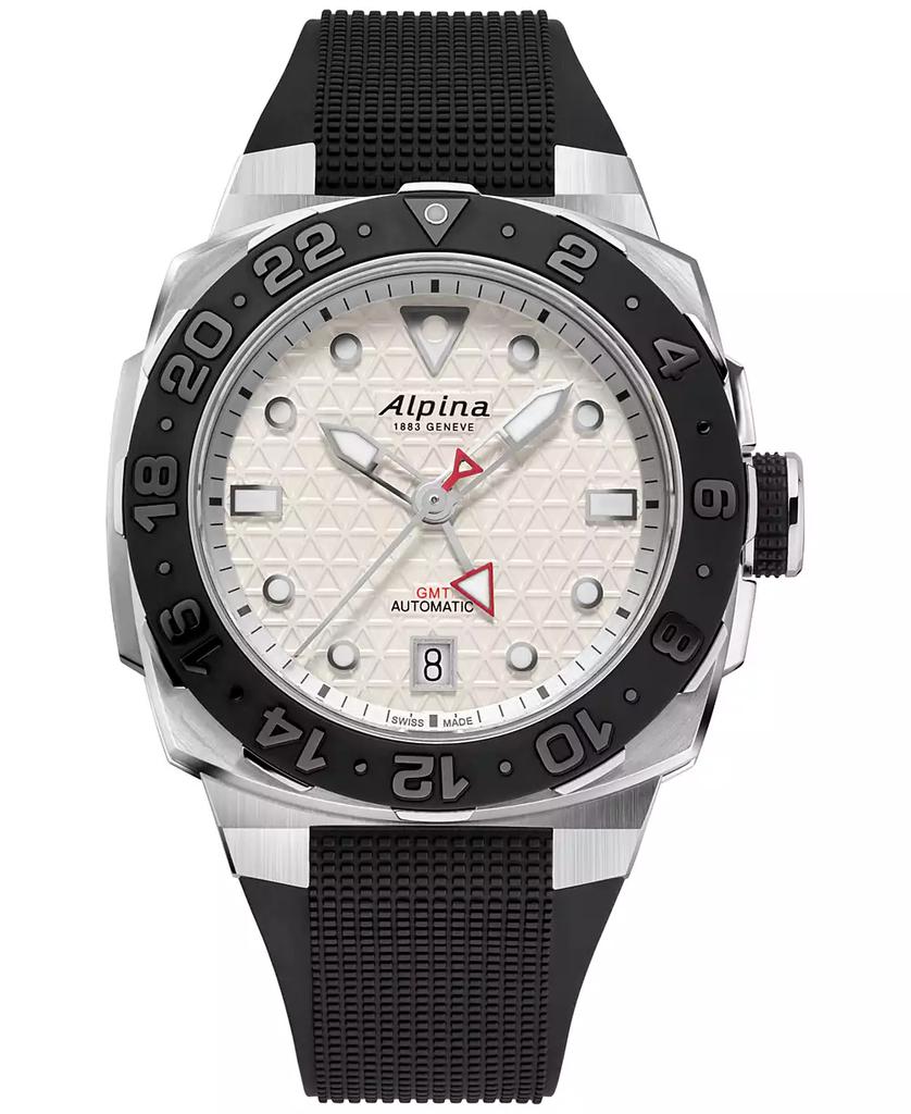 Alpina Men's Swiss Automatic Seastrong Extreme Black Rubber Strap Watch 39mm