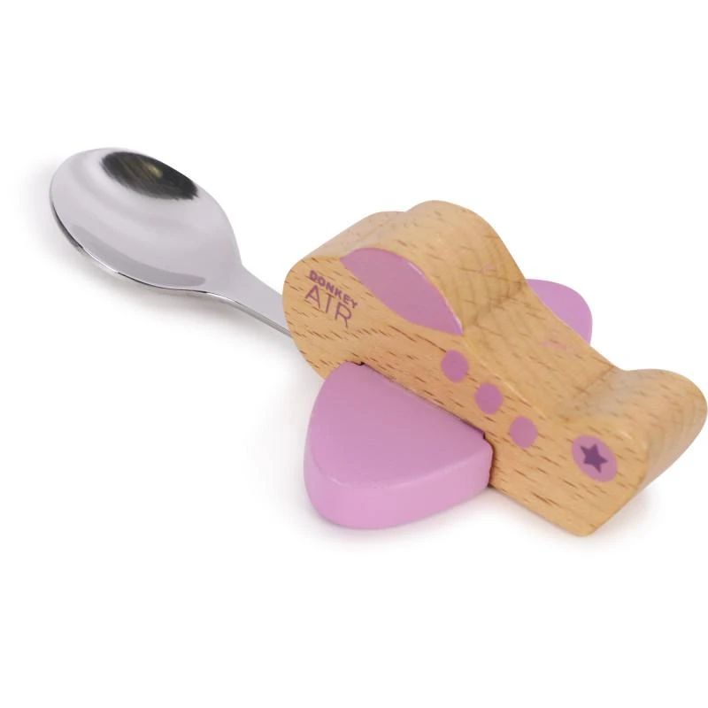Donkey Kids spoon airplane in pink 1