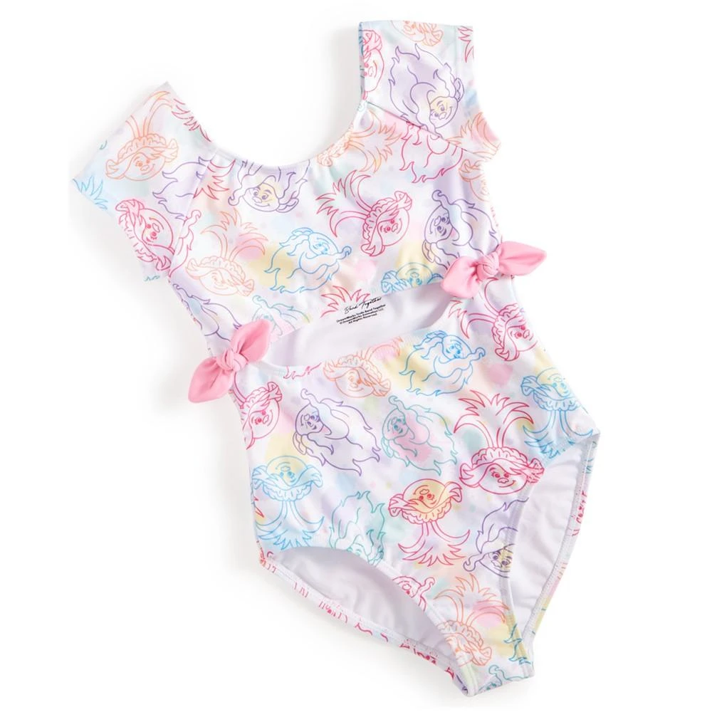 Trolls Little Girls Trolls Printed One-Piece Swimsuit 1