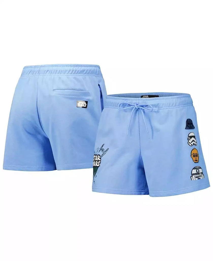 Freeze Max Women's Blue Star Wars Pop Art Fleece Club Shorts 1