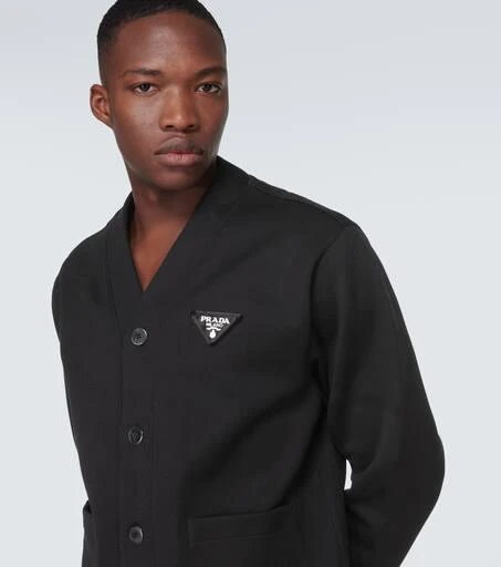 Prada Cotton-blend fleece cardigan 5
