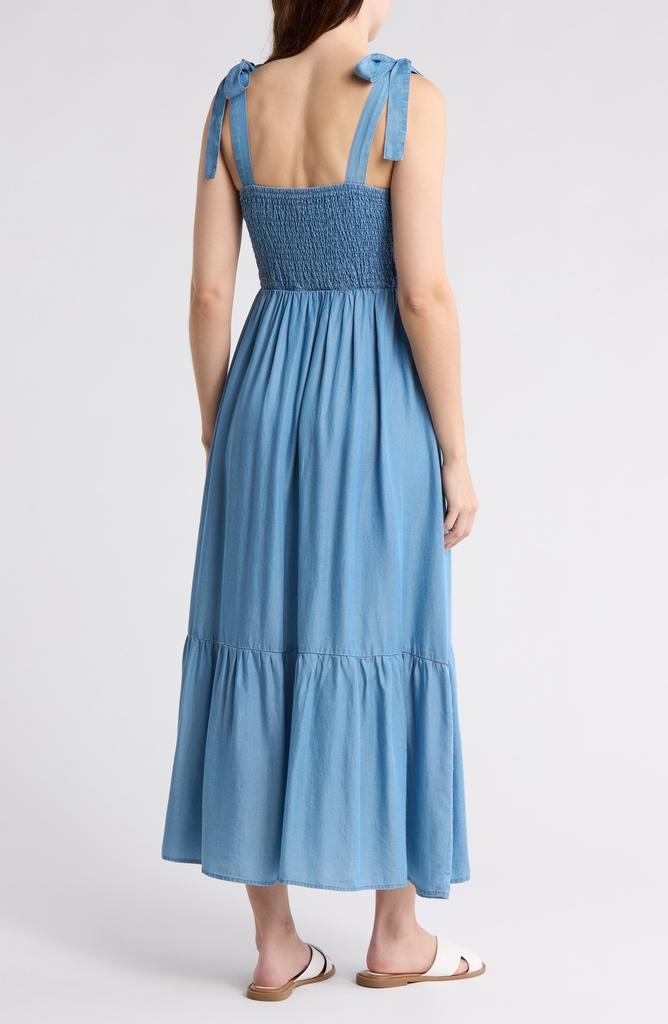 Blu Pepper Tie Shoulder Midi Dress