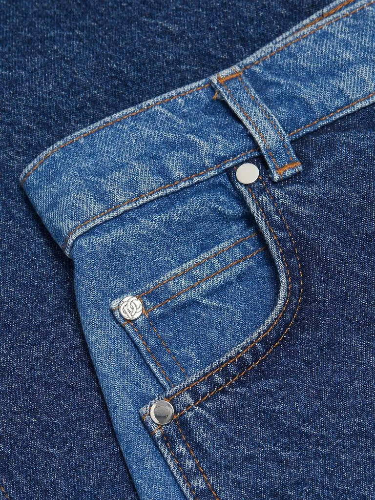 Derek Lam Denise Color Block Barrel Jeans 5