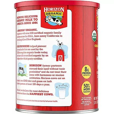 Horizon Organic Horizon Organic Instant Dry Whole Milk 30.6 oz. 7