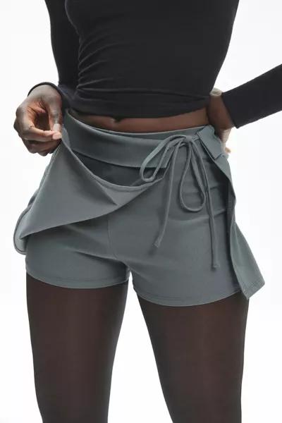 BDG BDG Bengaline Wrap Tie-Front Micro Skort