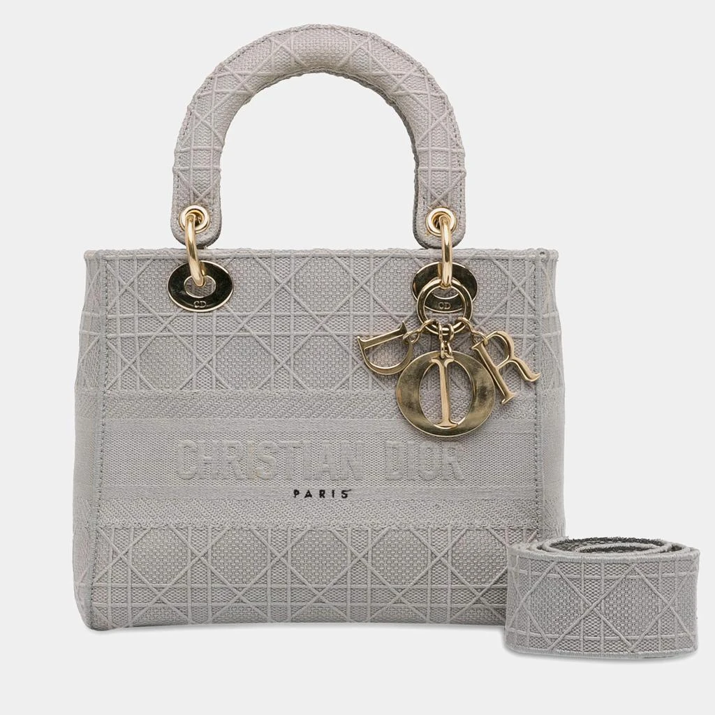 Dior Dior Grey Dior Light Grey Medium Canvas Cannage Lady D Lite 4