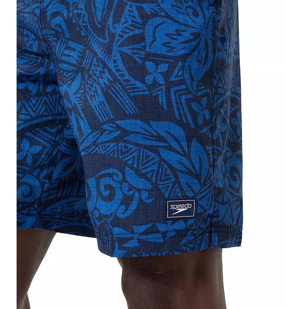 Speedo Men
s Bondi Basin Abstract Print Drawstring 9" Boardshorts 5