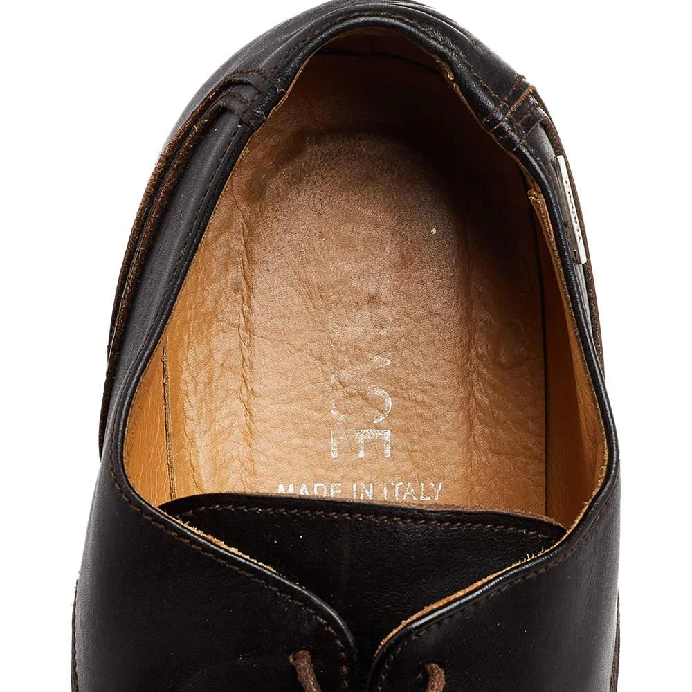 Versace Versace Brown Leather Lace Up Derby Size 41 7