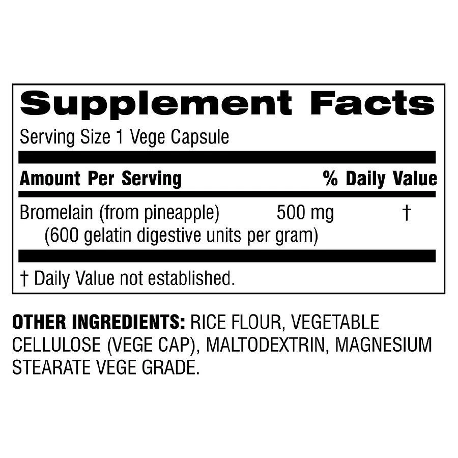 Botanic Choice Bromelain 500MG Joint Support Capsules 2
