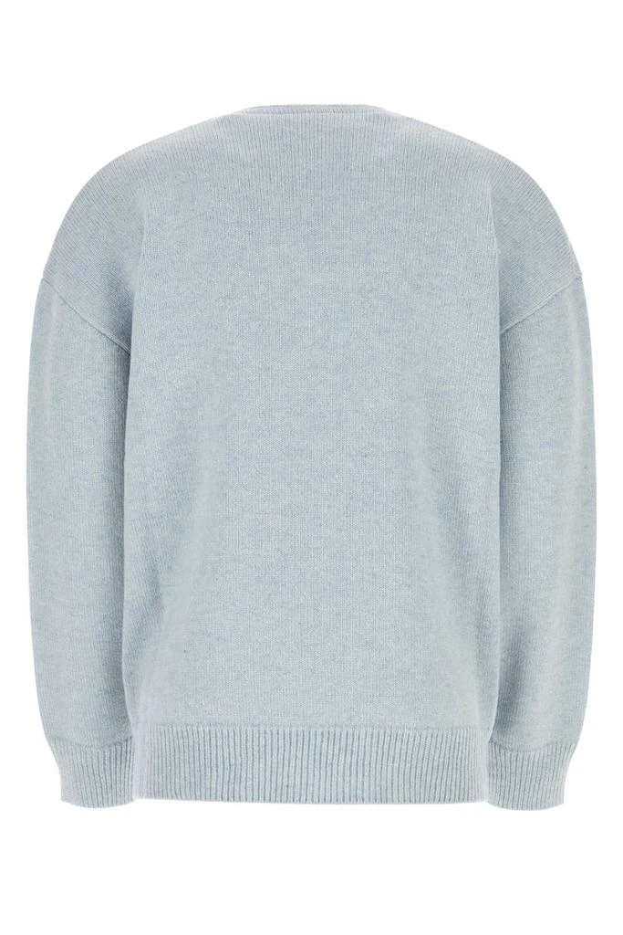 RAF SIMONS Light-blue Wool Oversize Sweater 2