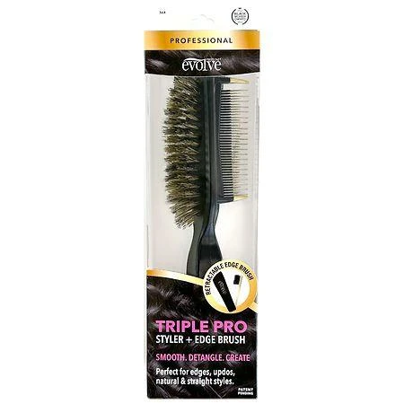 Evolve Evolve Triple Pro Styler + Edge Brush
