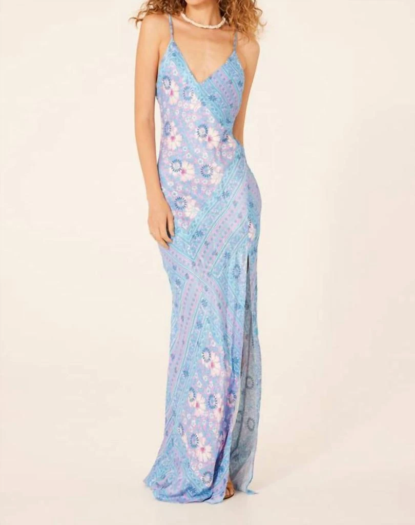 ikat print maxi dress Sand Ikat Halter Neck Maxi Dress
