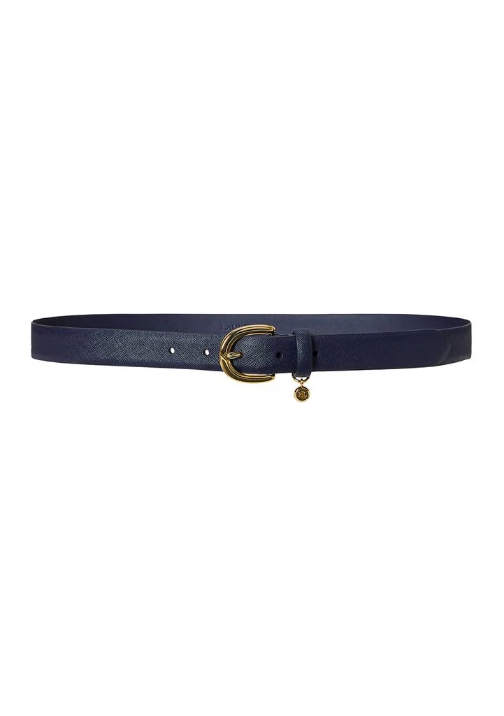 Ralph Lauren Charm Crosshatch Leather Belt 1