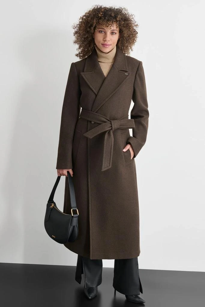 DKNY WOOL WRAP COAT 1
