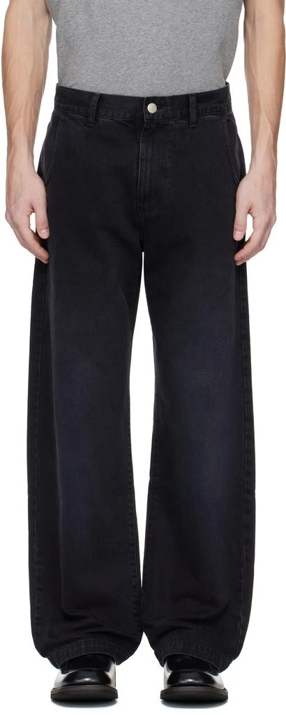mfpen Black Straight Cut Jeans 1