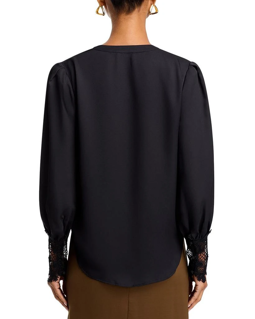 L'Agence Ava Lace Cuff Blouse 3
