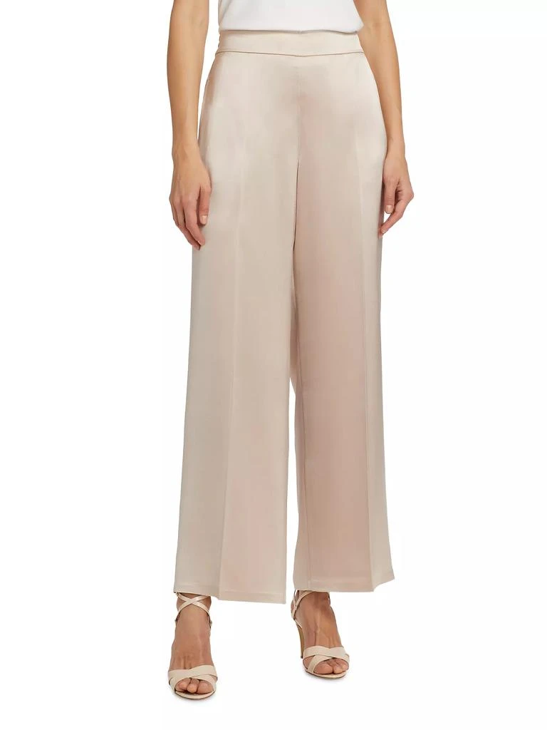 Elie Tahari Ashlynn Satin Cropped Wide-Leg Pants 3