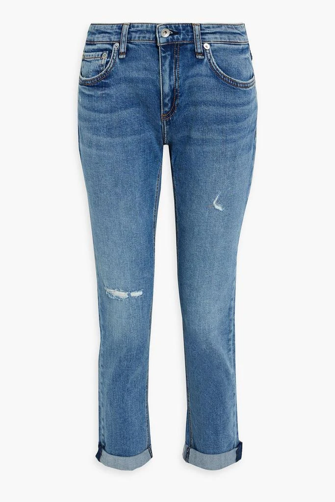 Rag & Bone Dre distressed low-rise boyfriend jeans 1