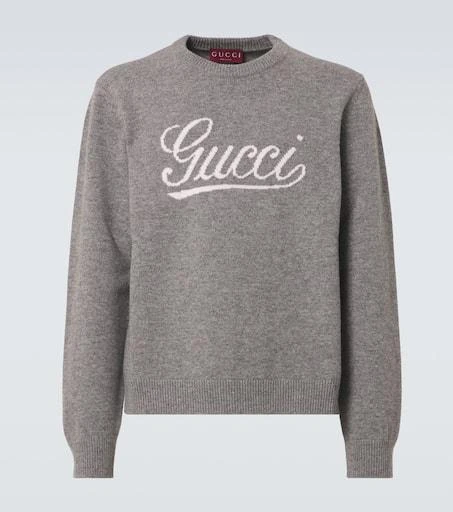 Gucci Logo intarsia wool sweater 1