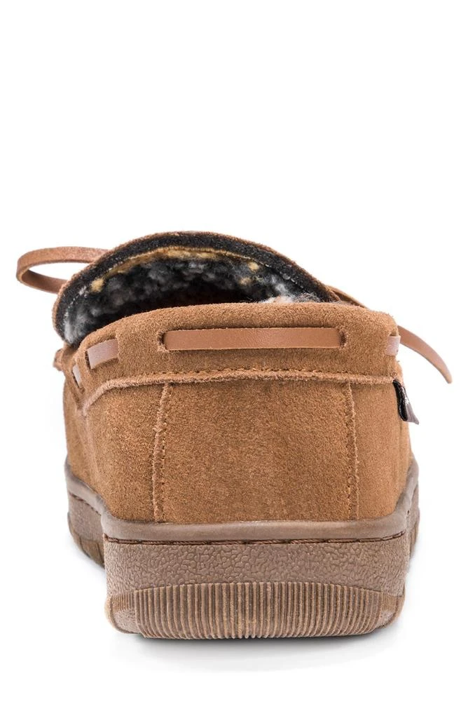 MUK LUKS Paul Printed Berber Suede Faux Fur Lined Slipper 2