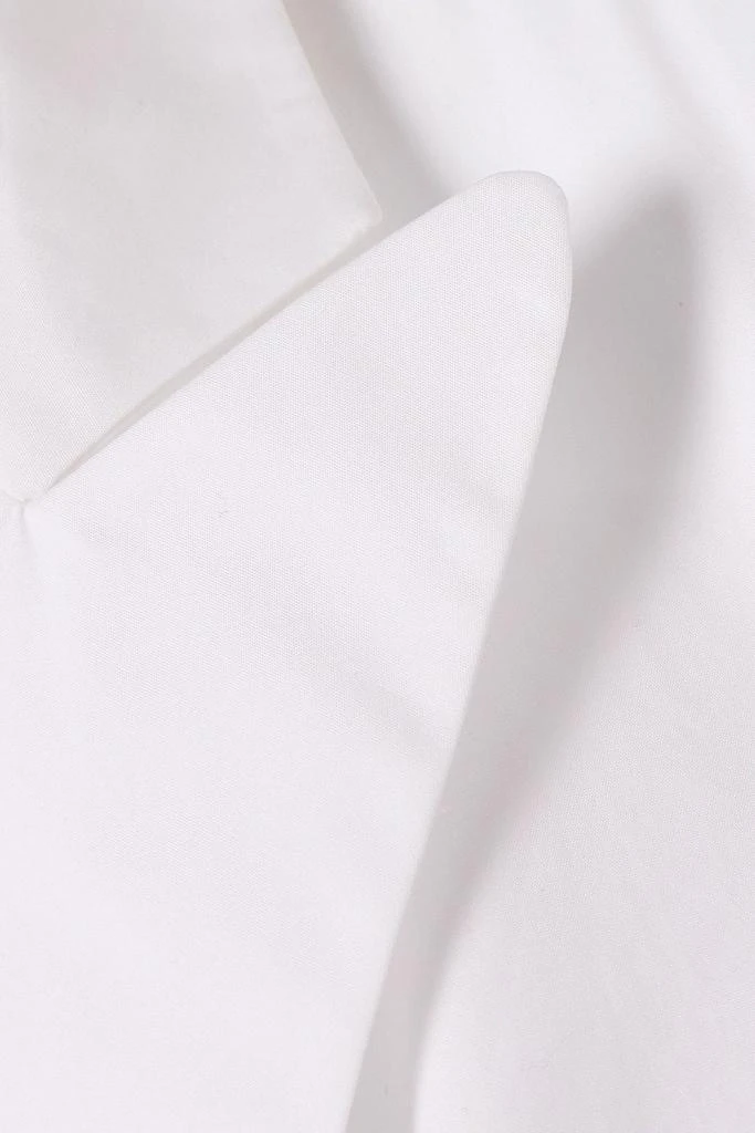 Emilia Wickstead Brittany wrap-effect pleated cotton-poplin midi dress 4