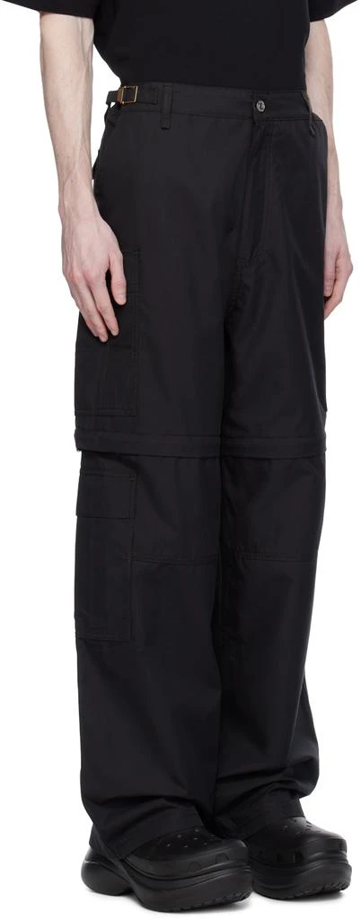 VTMNTS Black Detachable Leg Cargo Pants 2