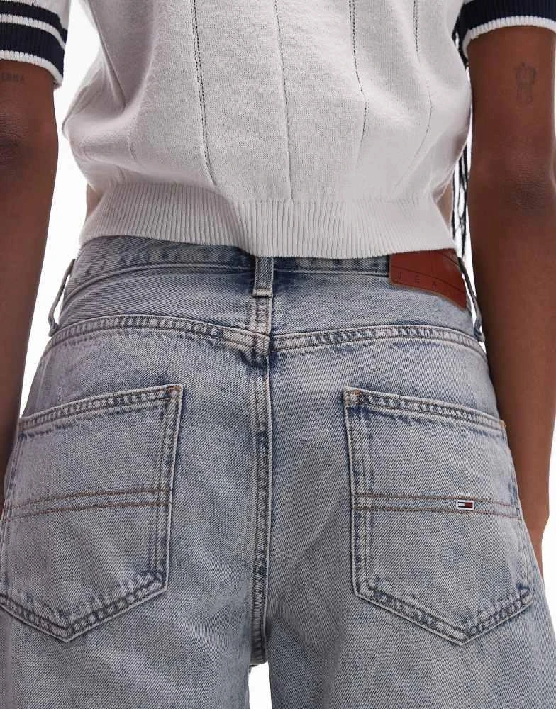 Tommy Jeans Tommy Jeans Mia relaxed bermuda denim shorts in bleached wash 5