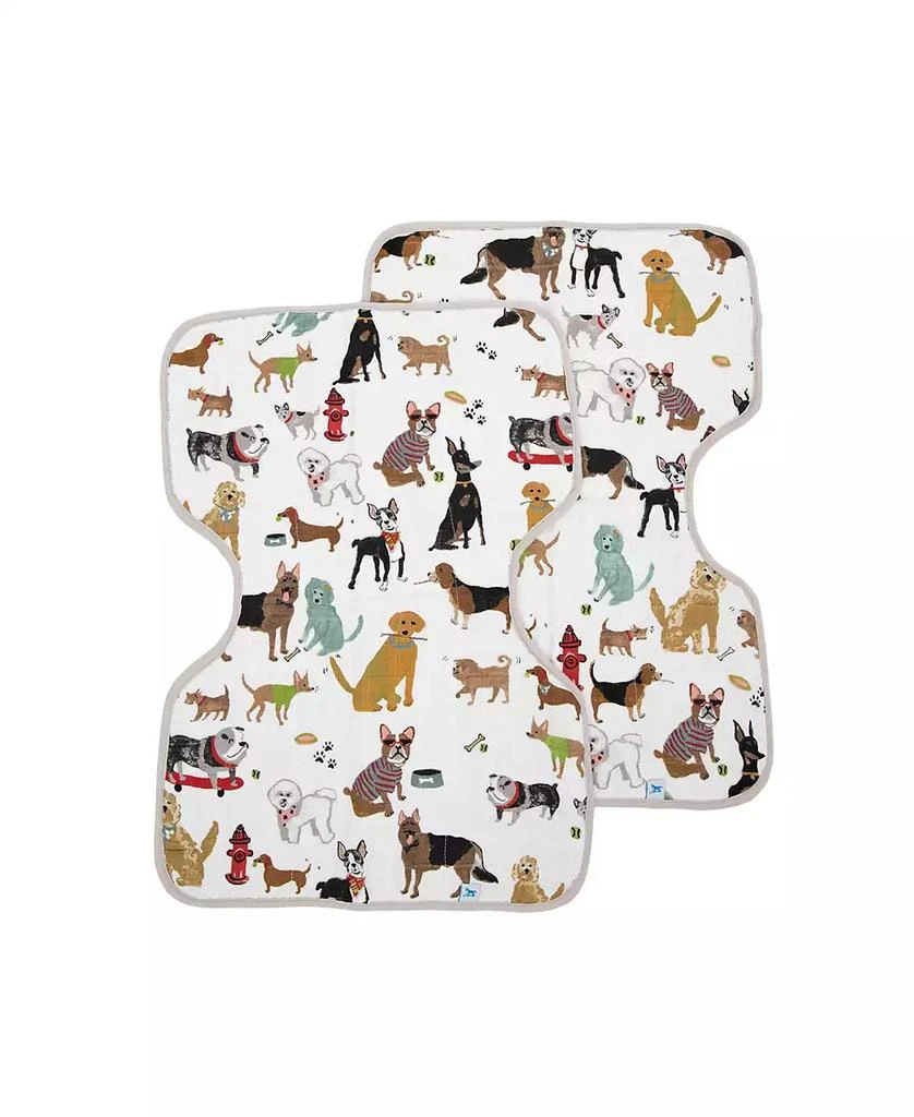 Little Unicorn Baby Girls and Baby Boys Cotton Muslin Baby Burp Cloth, Pack of 2 1