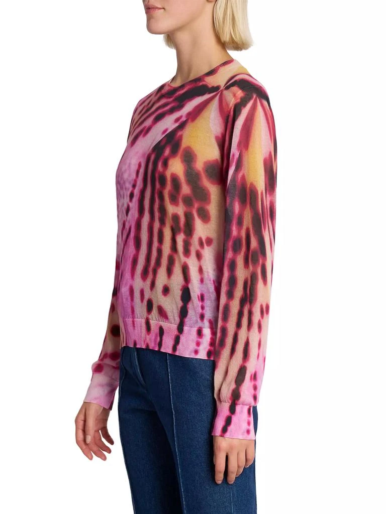 Dries Van Noten Tilly ​Abstract Print Cotton-Blend Crewneck Sweater 4