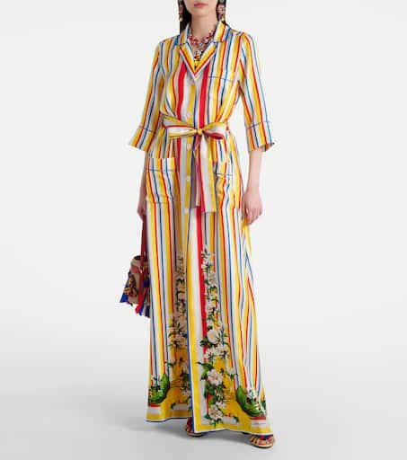 Dolce
Gabbana Striped silk shirt dress 2