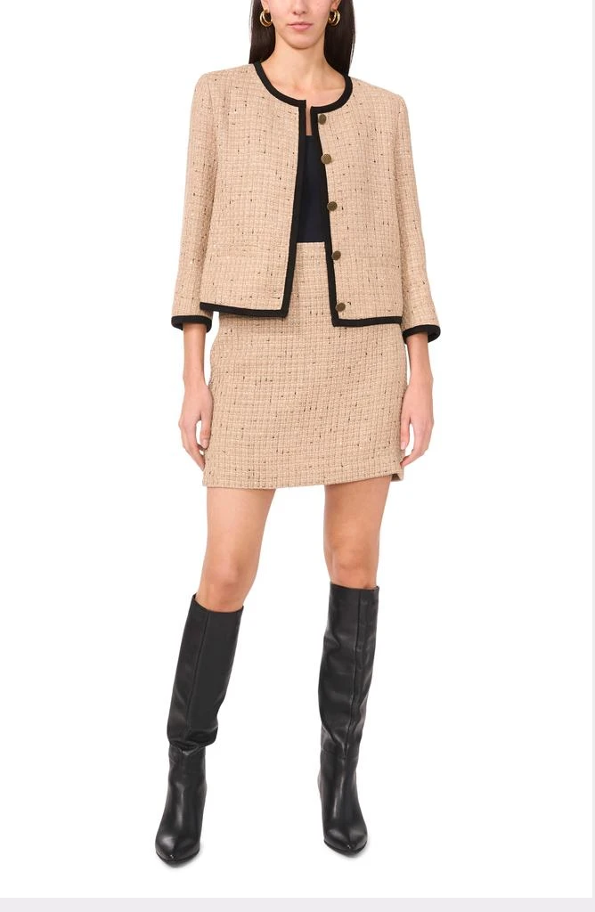 Vince Camuto Tweed A-Line Miniskirt 4