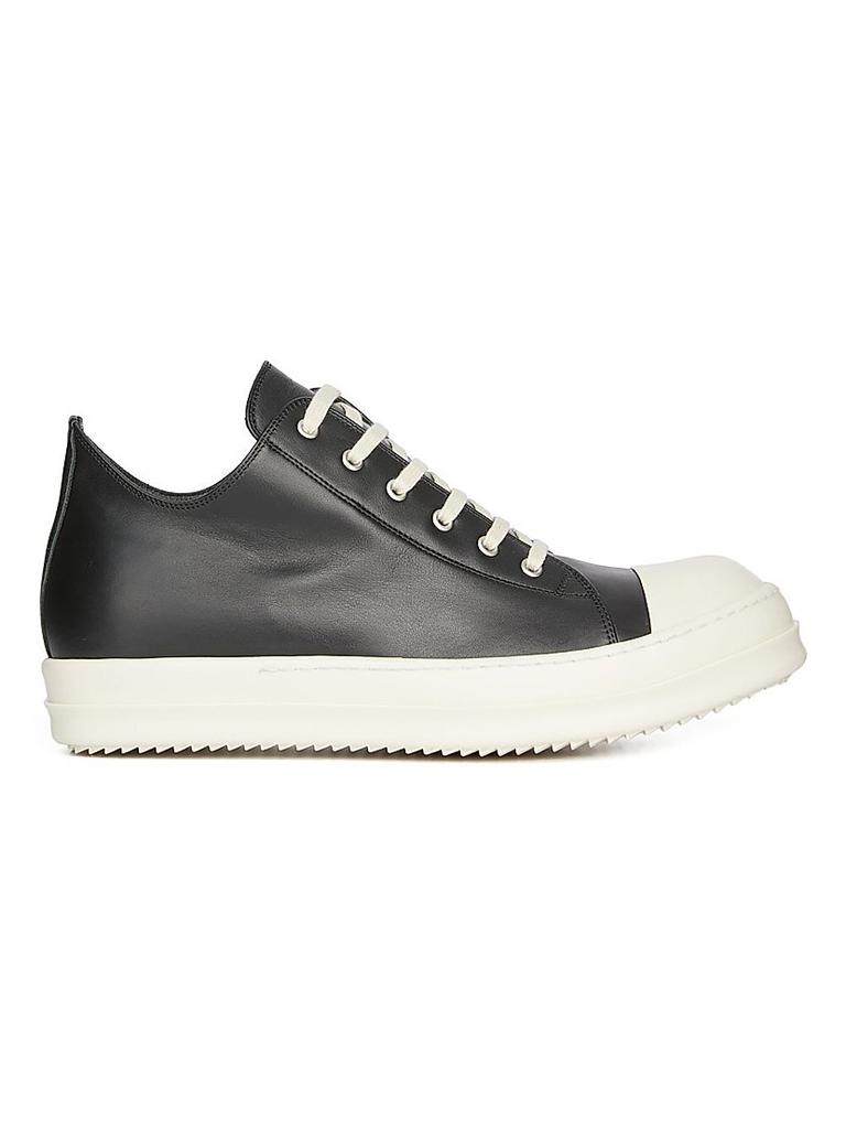 Rick Owens Gray & Off-White Hollywood Geobasket Sneakers
