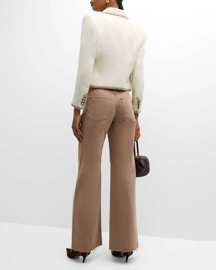 VERONICA BEARD Taylor High-Rise Wide-Leg Jeans 4