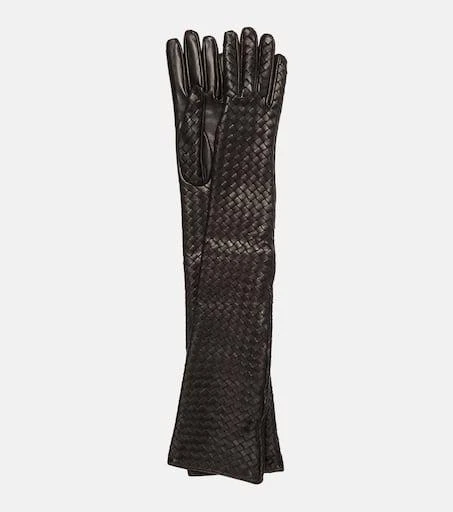 Bottega Veneta Intrecciato leather gloves 1