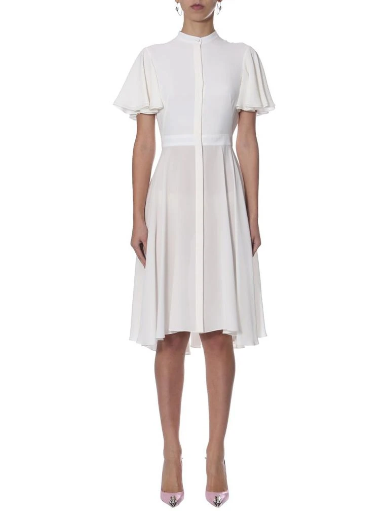 Alexander McQueen Alexander McQueen Short-Sleeved Ruffled Dress 3